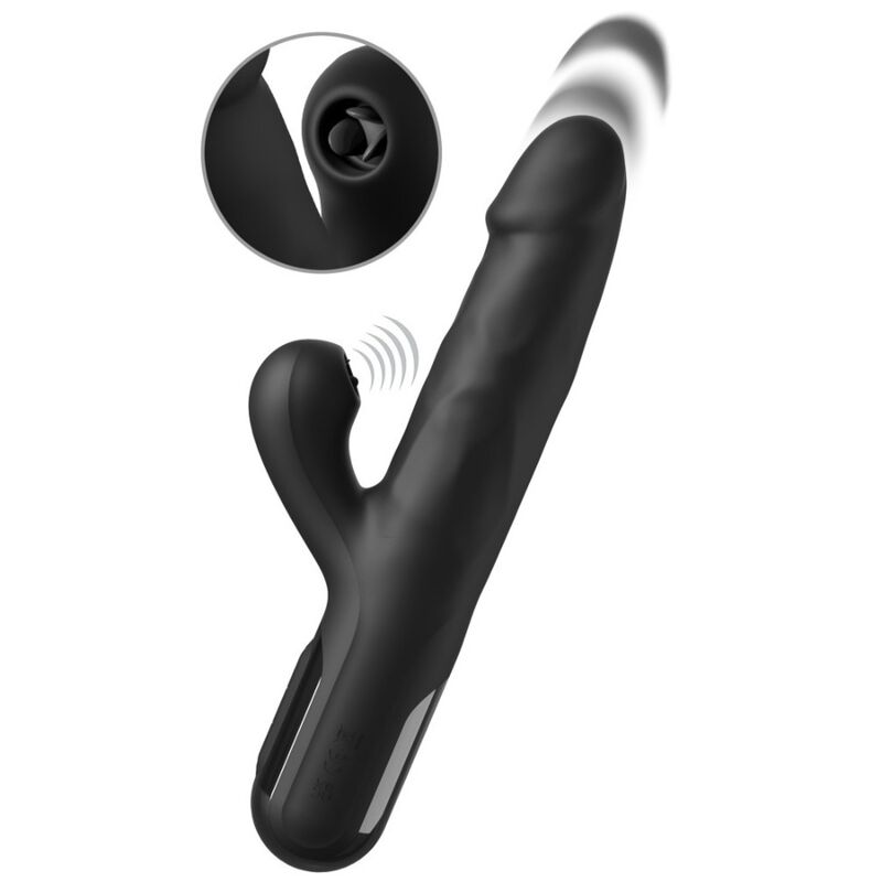 img_226712_51293f25e000708ed1084d9f47a7f23d_1.jpg FETISH FANTASY SERIES - VIBRADOR RABBIT SONIX SILICONE THRUSTER NEGRO