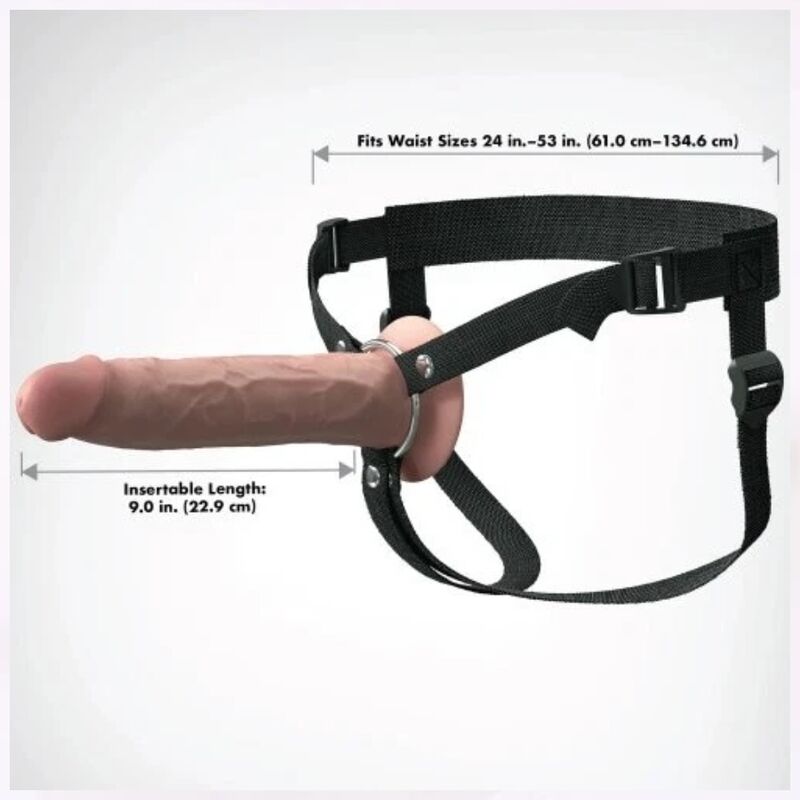 img_226792_7abe3eee8f894fc64732b33fbcaac9c8_1.jpg FANTASY X-TENSIONS - ARNÉS CON DILDO HUECO REALÍSTICO ELITE 24.1 CM
