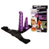 BAILE - HARNAIS ANAL ET VAGINAL FEMME LILAS GPOINT 17 CM
