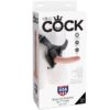 KING COCK - HARNAIS AVEC PÉNIS RÉALISTE 17,8 CM