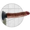 KING COCK - BITE VIBRANTE MARRON 17,78 CM