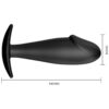 PRETTY LOVE - PLUG ANAL FORME DE PÉNIS EN SILICONE NOIR