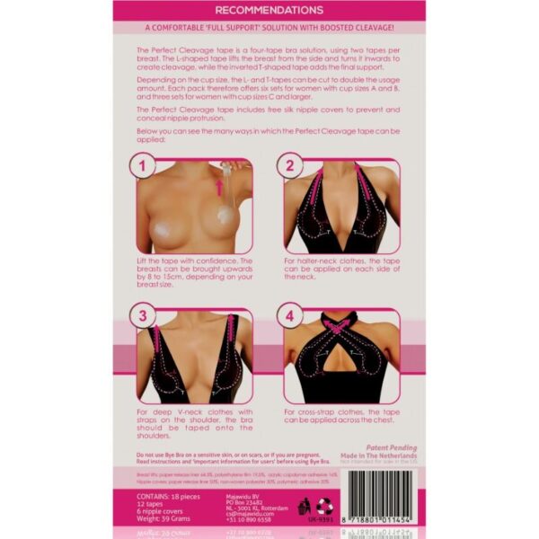BYE-BRA - RUBAN DAMÉLIORATION + COUVRE-MALINS GRATUITS COUPE A-F