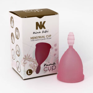 NINA KIKÍ - COUPE MENSTRUELLE ROSE TAILLE L 6 + 1 GRATUITE