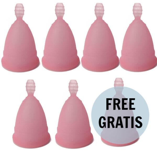 NINA KIKÍ - COUPE MENSTRUELLE ROSE TAILLE S 6 + 1 GRATUITE