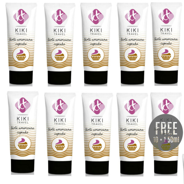 KIKÍ TRAVEL - LUBRIFIANT CUPCAKE 50 ML 10 + 1 GRATUIT