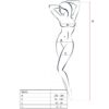 PASSION - FEMME BS013 BODYSTOCKING NOIR TAILLE UNIQUE
