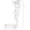 PASSION - FEMME BS014 BODYSTOCKING ROUGE TAILLE UNIQUE