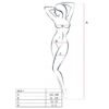 PASSION - FEMME BS017 BODYSTOCKING BLANC TAILLE UNIQUE