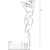 PASSION - FEMME BS032 BODYSTOCKING NOIR TAILLE UNIQUE