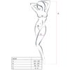 PASSION - FEMME BS034 BODYSTOCKING NOIR TAILLE UNIQUE