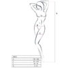 PASSION - FEMME BS036 BODYSTOCKING BLANC TAILLE UNIQUE