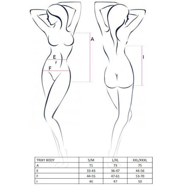 PASSION - WOMAN TRIXY TEDDY NEGRO TALLA L/XL