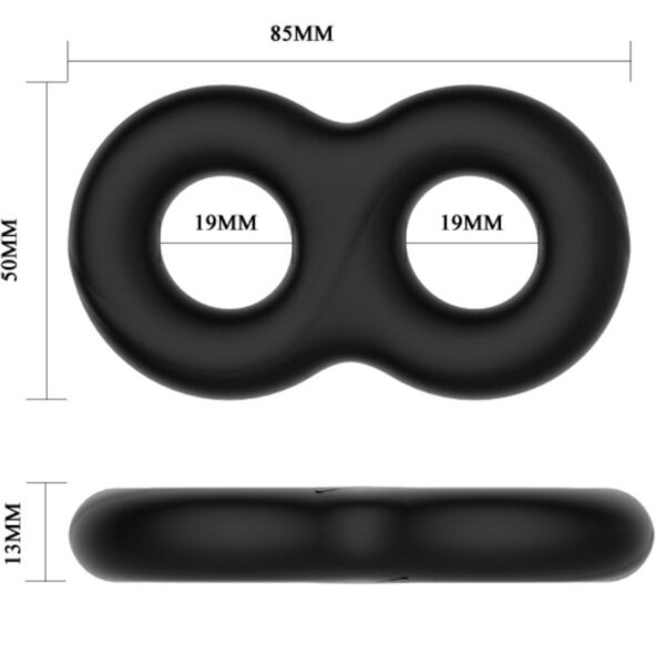 CRAZY BULL - BAGUE EN SILICONE DOUBLE INFINITY