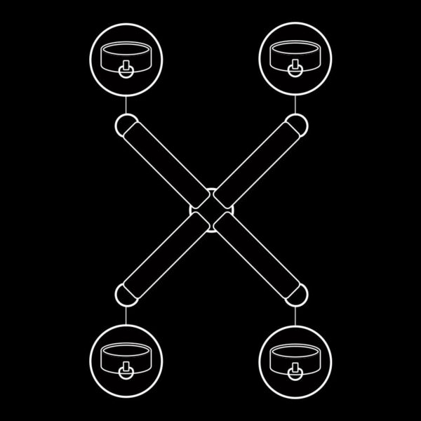 FETISH SUBMISSIVE - UNION DE MENOTTES EN CUIR VÉGAN