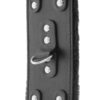 DARKNESS - MENOTTES AJUSTABLES EN CUIR NOIR AVEC DOUBLURE