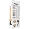 BASECOCK - VIBRADOR REALÍSTICO ARTICULABLE CONTROL REMOTO NATURAL 20 CM -O- 4.5 CM
