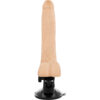 BASECOCK - VIBRADOR REALÍSTICO CONTROL REMOTO NATURAL CON TESTÍCULOS 20 CM -O- 4 CM