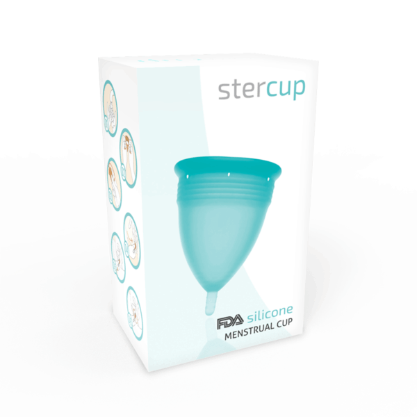 STERCUP - COUPE MENSTRUELLE EN SILICONE FDA AIGUE-MARINE - TAILLE L