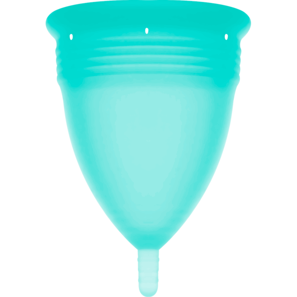 STERCUP - COUPE MENSTRUELLE EN SILICONE FDA AIGUE-MARINE - TAILLE L