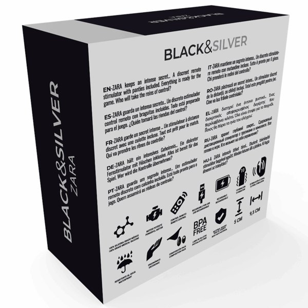BLACKSILVER - STIMULATEUR À TÉLÉCOMMANDE ZARA AVEC CULOTTE GRATUITE