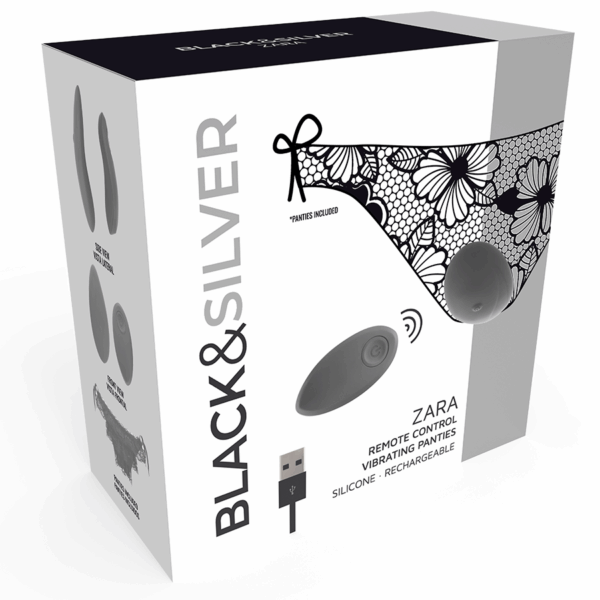 BLACKSILVER - STIMULATEUR À TÉLÉCOMMANDE ZARA AVEC CULOTTE GRATUITE