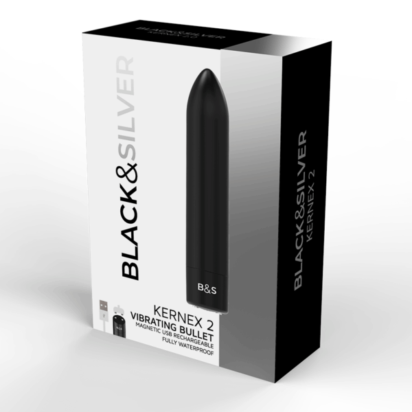 BLACKSILVER - BALLE MAGNÉTIQUE VIBRANTE NOIRE KERNEX 2