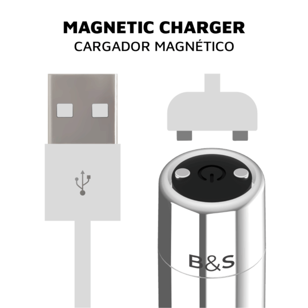 BLACKSILVER - BALLE MAGNÉTIQUE VIBRANTE KAILAN 2 ARGENT