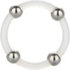 CALEXOTICS - BAGUE EN SILICONE PERLÉE ACIER L