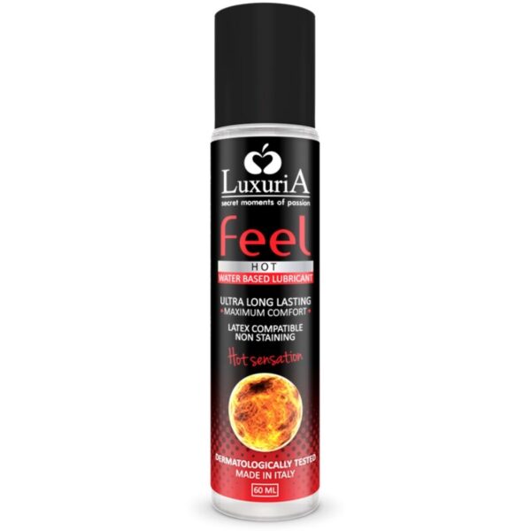 INTIMATELINE - LUXURIA LUBRIFIANT BASE DEAU FEEL HOT SENSATION 60 ML
