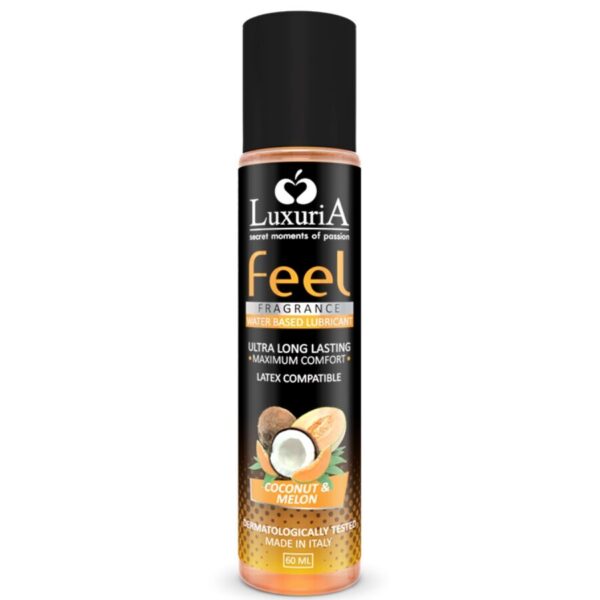 INTIMATELINE - LUXURIA FEEL LUBRIFIANT BASE DEAU DE COCO ET DE MELON 60 ML