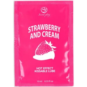 SECRETPLAY - LUBRIFIANT UNIDOSE FRAISES  CRÈME 10ML