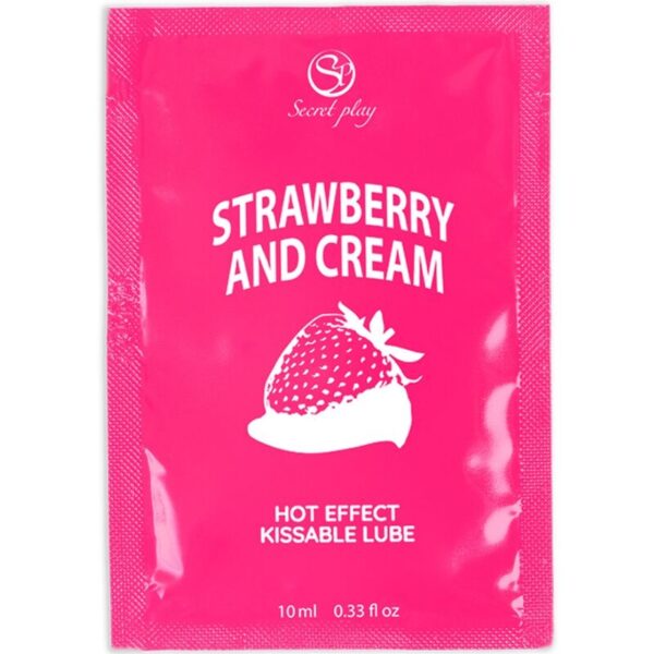 SECRETPLAY - LUBRIFIANT UNIDOSE FRAISES  CRÈME 10ML