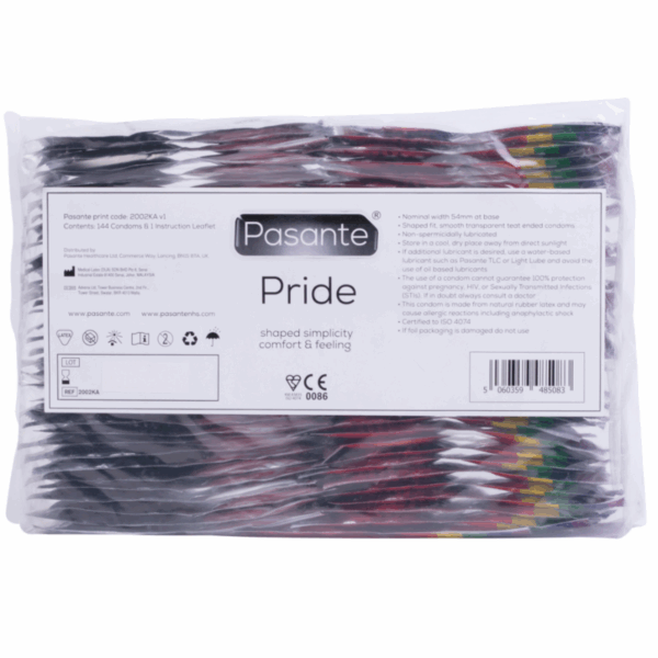 PASANTE - PRÉSERVATIFS FORMAT GAY PRIDE 144 PACK