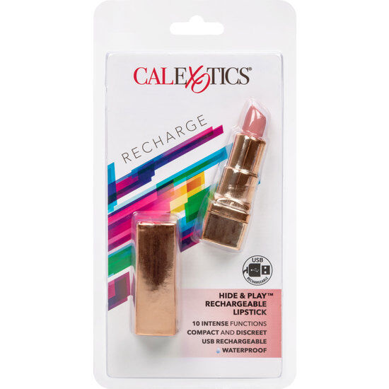 CALEXOTICS - BALA ROUGE LÈVRES RECHARGEABLE HIDE  PLAY ROSE DOUX