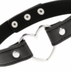 COQUETTE CHIC DESIRE - COLLIER CUIR VEGAN FEMME ACCESSOIRE COEUR