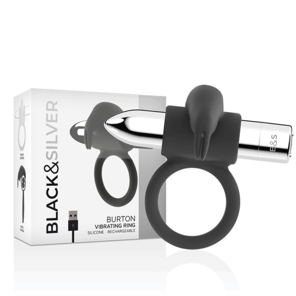 BLACKSILVER - BAGUE RECHARGEABLE BURTON 10 MODES DE VIBRATION