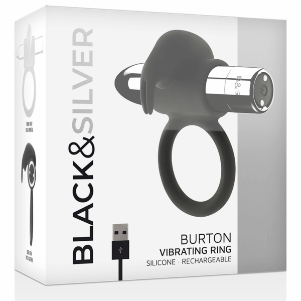 BLACKSILVER - BAGUE RECHARGEABLE BURTON 10 MODES DE VIBRATION