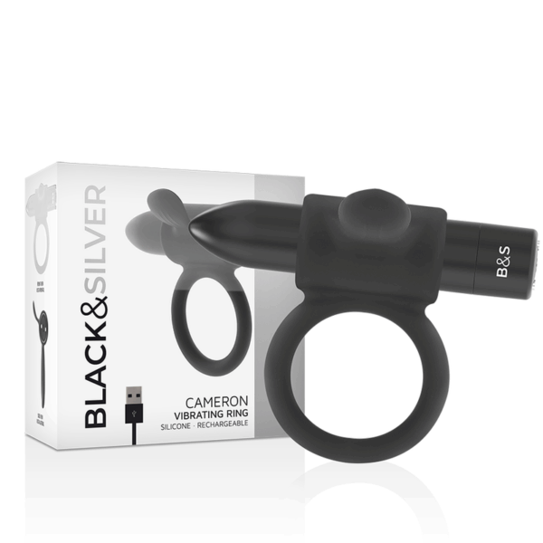 BLACKSILVER - BAGUE RECHARGEABLE CAMERON NOIR