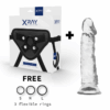 X RAY - HARNAIS + BITE TRANSPARENT 19 CM -O- 4 CM